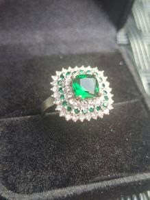 Stunning Vintage 925 Sterling Silver Ladies Cocktail Ring