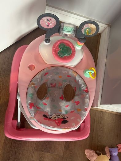 baby walker pink Minnie Mouse
