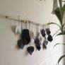Boho wall hanging, Bohemian home decoration, Handmade wall tapestry, Macrame leaves, Birthday gift idea, Housewarming gift Image 2