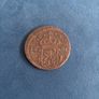 1 Ore . Large Antique Swedish Coin 1676. Image 2