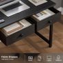 Computer Desk with 2 Fabric Drawers, 80 x 40 cm Image 3