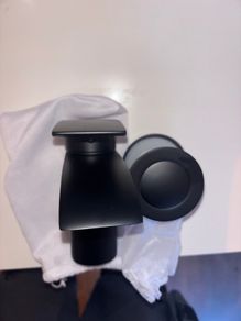 Black bathroom mixer tap