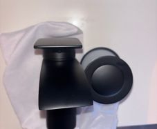 Black bathroom mixer tap