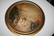 Vintage lacquered print 13"