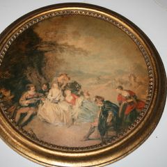 Vintage lacquered print 13"