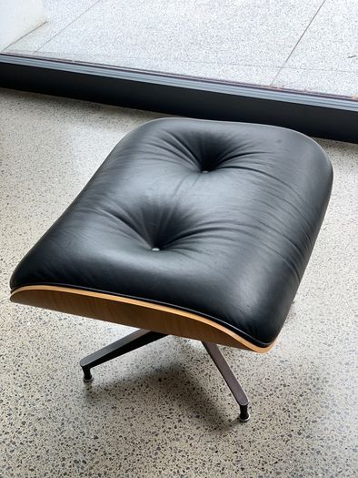 Eames style chair and foot rest