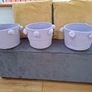5 X Lilac Pom Pom Storage Baskets Image 4