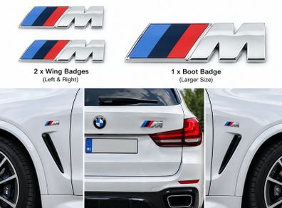 Bmw M Sport Wing + Boot Badges - Free Post
