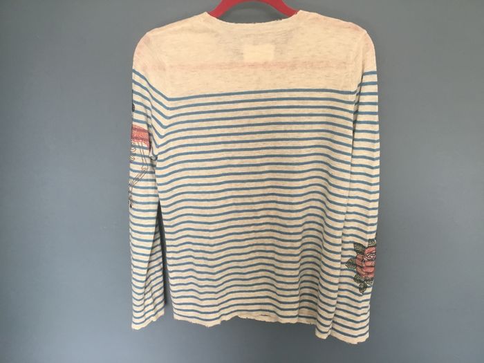 Zadig and Voltaire striped jumper with embellished detail
