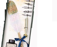 Feather Dip Pen Set