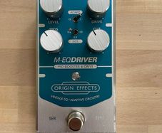 Origin Effects M-EQ Driver Mid-Boost + Overdrive Pedal - Blue