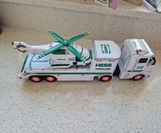 Hess truck and helicopter