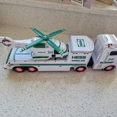 Hess truck and helicopter