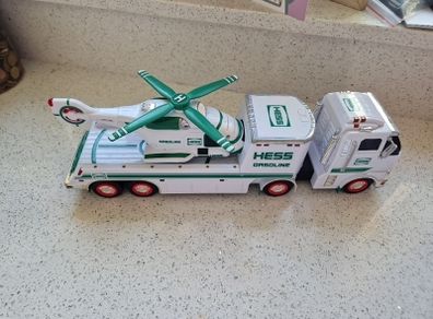 Hess truck and helicopter