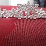 Bride's Designer Crystal Head piece Necklace and Earrings Image 5