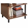 3 Tier Side End Table, Wooden Bedside Table, Modern Sofa Side End Table for Living Room/Bedroom/Small Space, Brown+Black Legs, Image 3