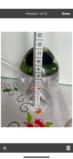 Crystal sugar bowl