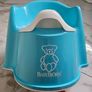 Baby Bjorn Potty Chair Blue/White + FREE Toilet Seat + Bambino Mio Potty Training Pants Image 2