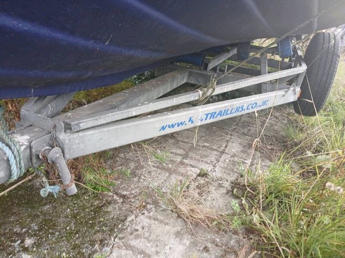 Boat trailer with unfinished project