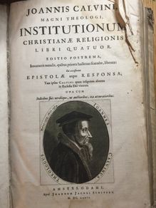 350 year old Biblical volumes John Calvin