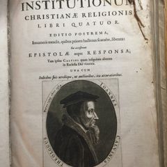 350 year old Biblical volumes John Calvin