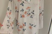 Brand new F&amp;F pink floral blouse size UK16 EU44 Postage included