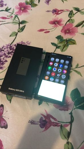 Samsung galaxy s23 ultra green 256GB with box repair