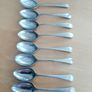 Vintage nickel silver teaspoons (8) Image 5