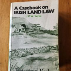 A Casebook On Irish Land Law. J. C. W.wylie. 1984 Very Large Volume Paperback In Good Condition.  See Photos For Same.