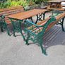 Cast iron Garden table and benches Image 2