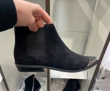 Calvin Klein suede ankle boots
