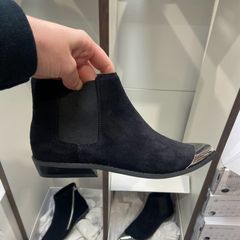 Calvin Klein suede ankle boots