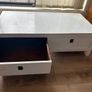Solid Wooden Coffee Table with Deep Storage Drawers Upcycle Project Image 4