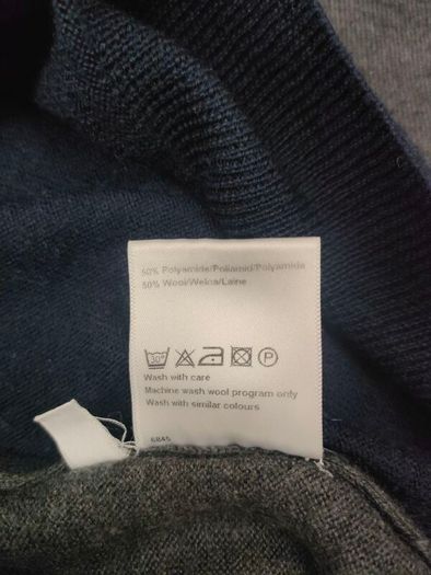 Oscar Jacobson Half Zip Wool Blend Golf Jumper Mens Medium