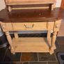 Farmhouse Style Hall Table with Mirror Image 6