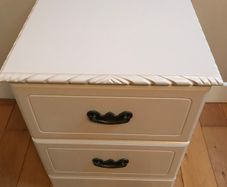 two bedside lockers