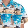 Hugo Boss men's Lapis_2 summer beach shirt, blue multicoloured XXL Image 3