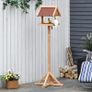 Wooden Bird Table, Bird Feeding Station Free Standing Feeder for Garden Outdoor 55 x 55 x 144cm Image 3