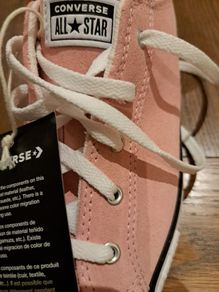 Converse pink suede trainers