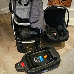 3 IN 1 Pram Buggy Car Seat & Isofix base For Sale