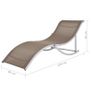 Folding Sun Loungers 2 pcs Taupe Textilene Image 8