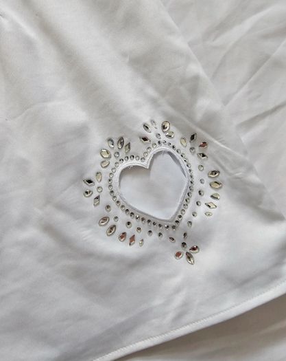 Superdown White Mini Heart Cutout Dress RRP 80E