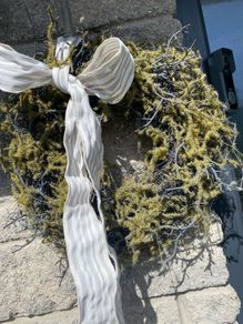ShabbyChic Wreath with Ribbon