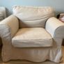 IKEA Ektorp armchair with beige cover Image 2