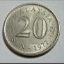 1977 Malaysia 20 Sen Image 2