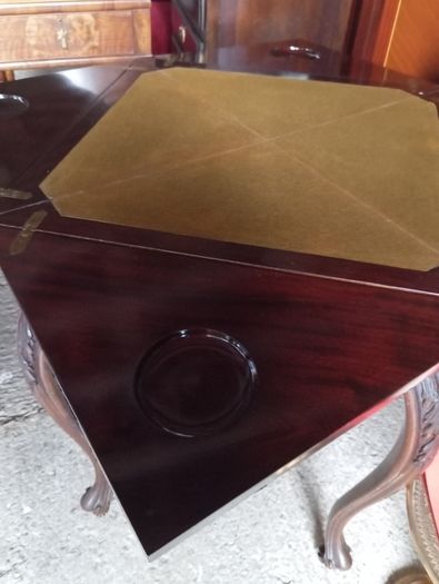 Antique envelope card table