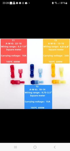 T Tap Wire Connector Quick Electrical Cable Connectors