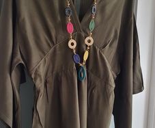Lucuma Khaki Playsuit Sz M (fit 8-10uk) - Bnwt - Rrp 40