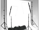Photo Studio Background Support  Continuous Light Kit SoftBox  + Free Backdrop 7'x10'