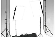 Photo Studio Background Support  Continuous Light Kit SoftBox  + Free Backdrop 7'x10'